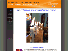 Tablet Screenshot of burlingtonlutheran.org